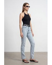 Dilvin - High-Waist Straight-Leg Jeans - Lyst