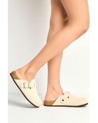 Miss Diva - Klara Cork Sole Buckle Detail Clogs - Lyst