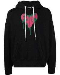 Palm Angels - Spray Heart Design Hoodie - Lyst