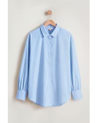Enorsia - Long Sleeve Stripe Poplin Shirt - Lyst