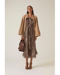 James Lakeland - Maxi Leopard Wave Hem Dress - Lyst