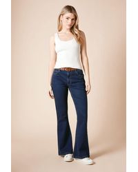 Dorothy Perkins - Comfort Stretch Flare Jean - Lyst