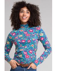 Kite - Folksy Bloom Bagber Turtle Neck Jersey Top - Lyst