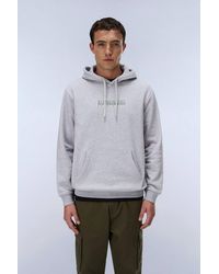 Napapijri - Box Logo Hoodie Light Marl - Lyst