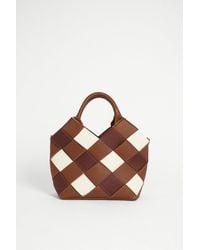 Warehouse - Weave Detail Tote Bag - Lyst