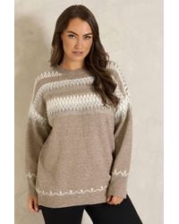 Evans - Fairisle Jumper - Lyst