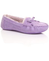 AJVANI - Flat Heel Boat Shoes Moccasins Slippers - Lyst