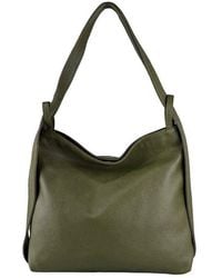Sostter - Olive Green Pebbled Leather Convertible Tote Backpack - Bxbbb - Lyst