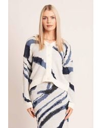 Native Youth - Jacquard Print V-Neck Button Cardigan - Lyst