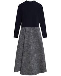 Ted Baker - Abieb Long Sleeve Round Neck Regular Fit Midi Dress - Lyst