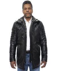 Infinity Leather - Leather Trench Coat-Aleppo - Lyst