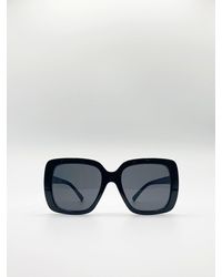 SVNX - Oversized Square Sunglasses In Black - Lyst