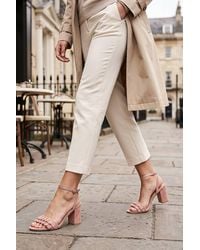 Spot on - Layered Fringe Block Heel Sandals - Lyst