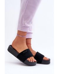 Love Lace - Big Star Suede Strap Platform Flip Flops For Comfort Summer - Lyst