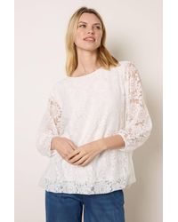 Blue Vanilla - Long Sleeve Round Neck Top - Lyst