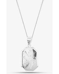 T.H.Baker - Engraved Oblong Locket Necklace 8.65.1799 - Lyst