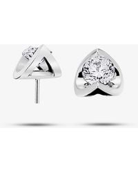 T.H.Baker - 9Ct 0.20Ct Tension-Set Diamond Stud Earrings E2038W/20-18 - Lyst