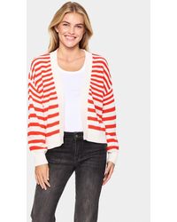Saint Tropez - Ibenmeisz Open Front Stripes Cardigan - Lyst