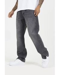 Brave Soul - Wide Leg Denim Jeans With Side Hem Split Detail - Lyst