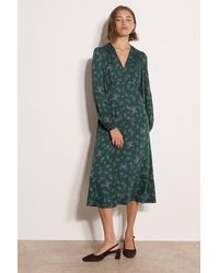 Apricot - Floral Print Midi Dress - Lyst