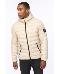 Crosshatch - Gattering Lightweight Hooded Quilted Puffer Jacket - Lyst