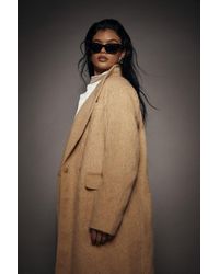 MissPap - Oversized Brushed Wool Look Maxi Coat - Lyst