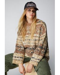 Nasty Gal - Soft Oversized Space Dye Sweater - Lyst