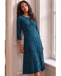 Roman - Petite Abstract Swirl Midi Dress - Lyst