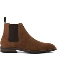 Dune - 'missions' Suede Chelsea Boots - Lyst