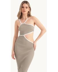 Hiccup - One Shoulder Midi Dress With A Side Cut Out - Lyst