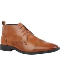 Lotus - 'Norris' Leather Lace-Up Boots - Lyst