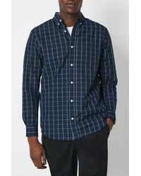 MAINE - Dual Box Check Long Sleeve Shirt - Lyst