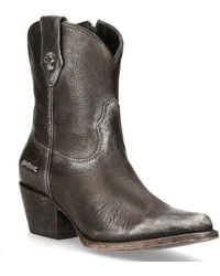 New Rock - Leather Pointed Cowboy Boots- Wstm006-s1 - Lyst