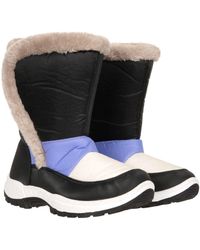 Mountain Warehouse - Caribou Fur Trim Snow Boot Warm Snowproof Shoe - Lyst