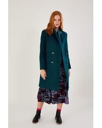 Monsoon - 'blake' Boucle Double Breasted Coat - Lyst