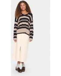 Saint Tropez - Inettesz Stripes Loose Fit Pullover - Lyst