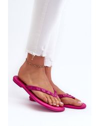 Love Lace - Bubblegum Scented Hypoallergenic Flat Synthetic Flip Flops - Lyst