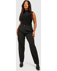 Boohoo - Plus Woven Cigarette Tailored Trousers - Lyst