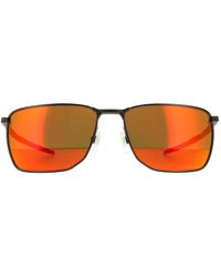 Oakley - Rectangle Matte Gunmetal Ruby Prizm Sunglasses - Lyst