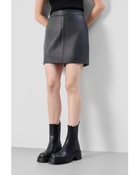 Bolongaro Trevor - Real Leather Mini Skirt - Lyst