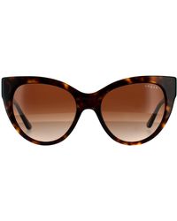 Vogue - Cat Eye Black Grey Gradient Sunglasses - Lyst