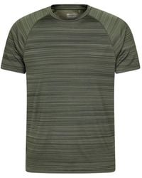 Mountain Warehouse - 'Endurance' Striped Short Sleeve Tee Lightweight Quick Dry T-Shirt - Lyst