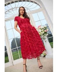 Yours - Floral Skater Dress - Lyst