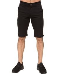 Enzo - Slim Fit Stretch Chino Shorts - Lyst