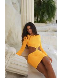 Moda Minx - Bondi Scrunch Mini Dress - Lyst