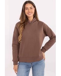 Love Lace - Soft Cotton Elastane Hooded Sweatshirt Style 220405 - Lyst