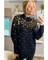 CY - Sequin Embellished Long Sleeves Jumper - Lyst