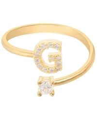 LÁTELITA London - Initial Ring G - Lyst