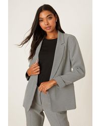 Dorothy Perkins - (me) Dogtooth Turn Back Cuff Blazer - Lyst