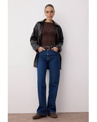 WOVCOR - High Waist Wide Leg Jeans W/ Pocket Details - Lyst